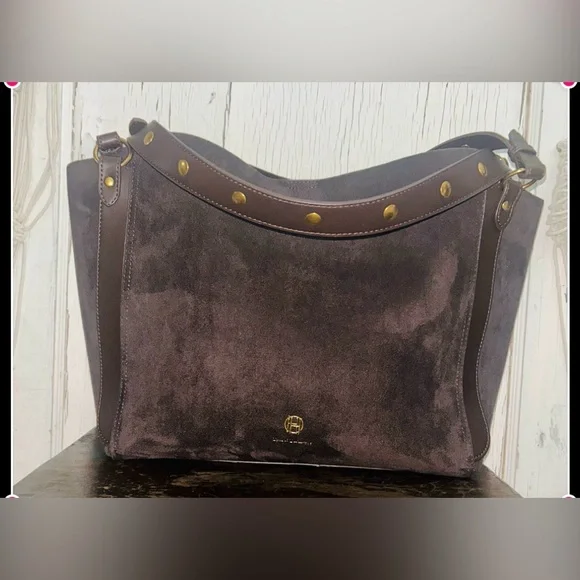House of Harlow 1960 Style Brown Suede Tote Bag-NWOT - Picture 11 of 11